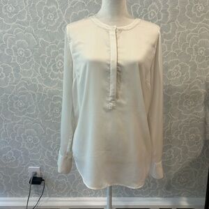 JCrew Factory White Blouse - Sz L